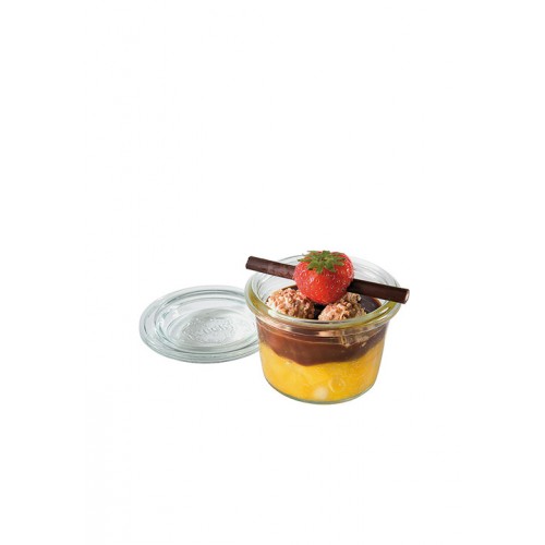 Set 12 glasses with cover Ø6cm - сет 12 бурканчета с капак