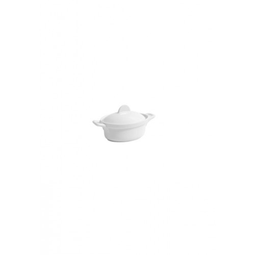 "Oval casserole with lid ø9.5x7.5x6.5 cm, касероли с капак