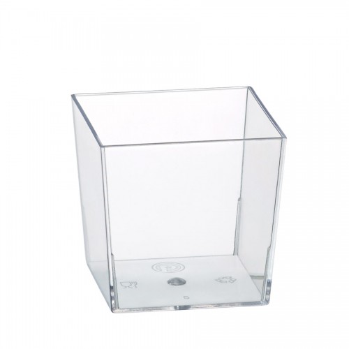 "Coctail Line" - Cubik mini dish "Karo" 60ml, кутия с 400 броя съдчета