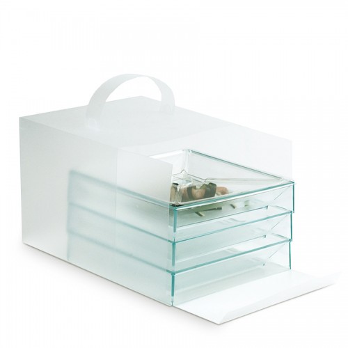 Comatec Take Away - Transperent polypro "Bento box", кутия с 100 броя кутии за храна Comatec Take Away - Transperent polypro "Bento box", кутия с 100 броя кутии за храна