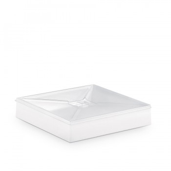 Comatec Take Away - Crystal "Bento" flat lid, кутия с 100 броя плоски капаци