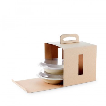 Comatec Take Away - "Fibra" box, кутия с 100 броя кутии за храна