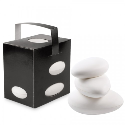 Comatec Take Away - Black "Galet" lunch box + white bio galets, кутия с 100 броя кутии за обяд Comatec Take Away - Black "Galet" lunch box + white bio galets, кутия с 100 броя кутии за обяд