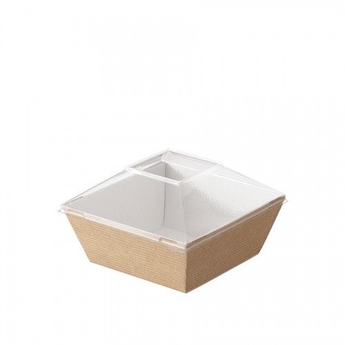 Comatec Take Away - Natural "Cubik" bowl 250ml, кутия с 200 броя купи Comatec Take Away - Natural "Cubik" bowl 250ml, кутия с 200 броя купи
