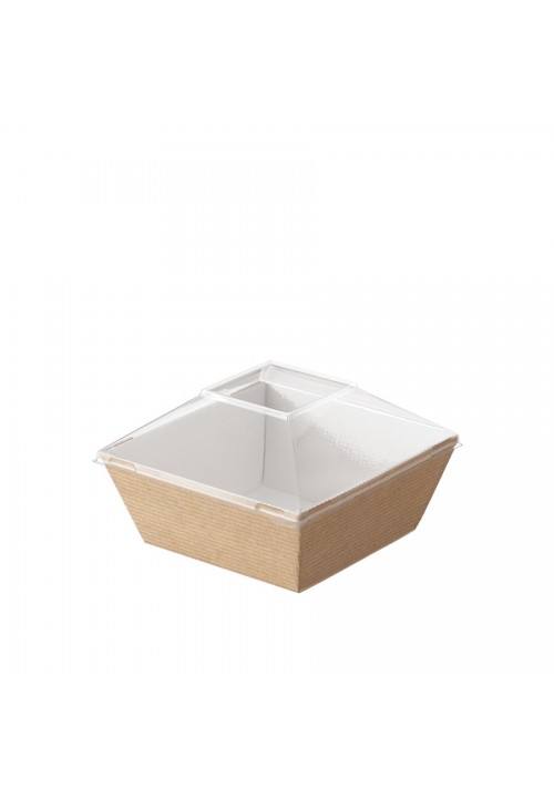 Comatec Take Away - Natural "Cubik" bowl 250ml, кутия с 200 броя купи Comatec Take Away - Natural "Cubik" bowl 250ml, кутия с 200 броя купи