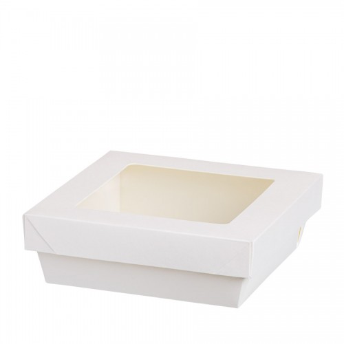 Comatec Take Away - Natural white box + lid 750ml, кутия с 250 броя кутии за храна + капак Comatec Take Away - Natural white box + lid 750ml, кутия с 250 броя кутии за храна + капак