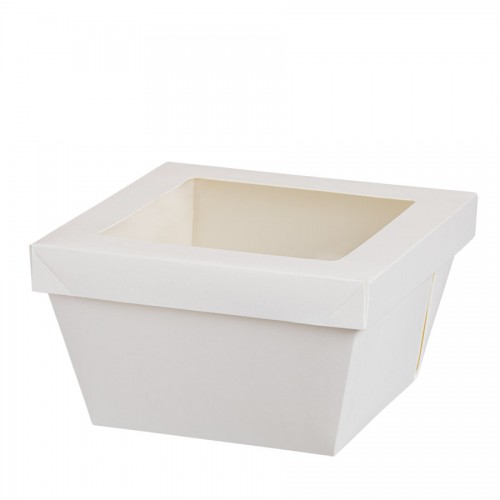 Comatec Take Away - Natural white box + lid 2100ml, кутия с 250 броя кутии за храна + капак Comatec Take Away - Natural white box + lid 2100ml, кутия с 250 броя кутии за храна + капак
