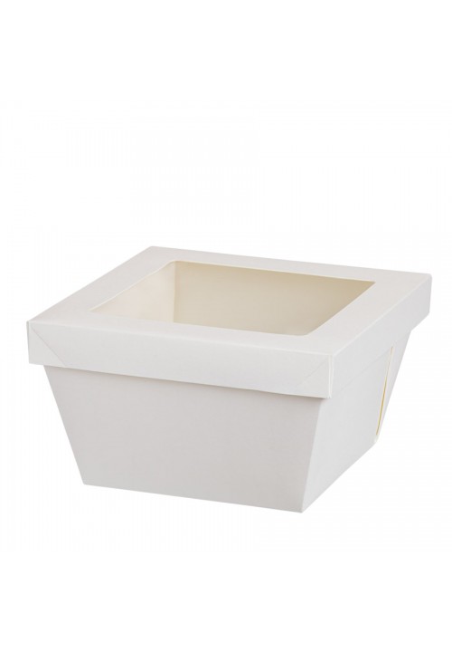 Comatec Take Away - Natural white box + lid 2100ml, кутия с 250 броя кутии за храна + капак Comatec Take Away - Natural white box + lid 2100ml, кутия с 250 броя кутии за храна + капак