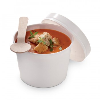 Comatec Take Away - "Take away" box + lid 450ml, кутия с 250 броя кутии за храна