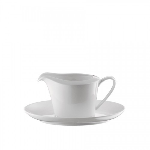 "Jade" - Sauce boat with oval saucer 450 ml, сосиера с чинийка