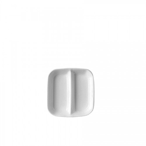 "Jade" - Square compartmend dish 8 cm, квадратна чинийка с разделител "Jade" - Square compartmend dish 8 cm, квадратна чинийка с разделител
