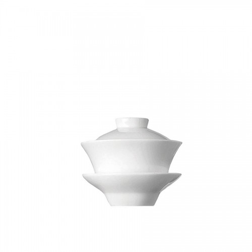 "Jade" - Tea cup, lid & saucer 150 ml, чаша за чай с капак и чиниийка