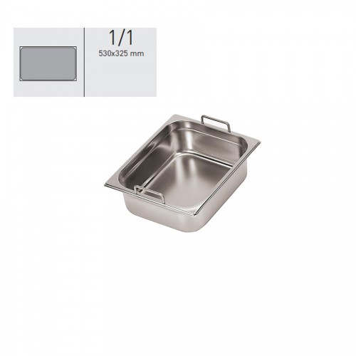 "GN food pans"- GN 1/1 Fixed handles 53x32.5x10cm, тава с фиксирани дръжки "GN food pans"- GN 1/1 Fixed handles 53x32.5x10cm, тава с фиксирани дръжки