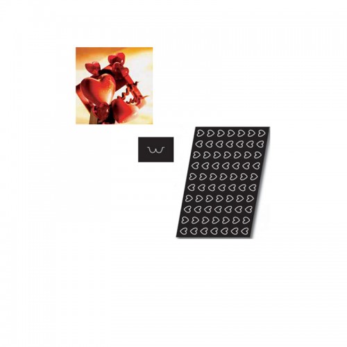 "Silicone Moulds"- Small hearts, кутия с 1 брой форма за печене "Малки сърца"